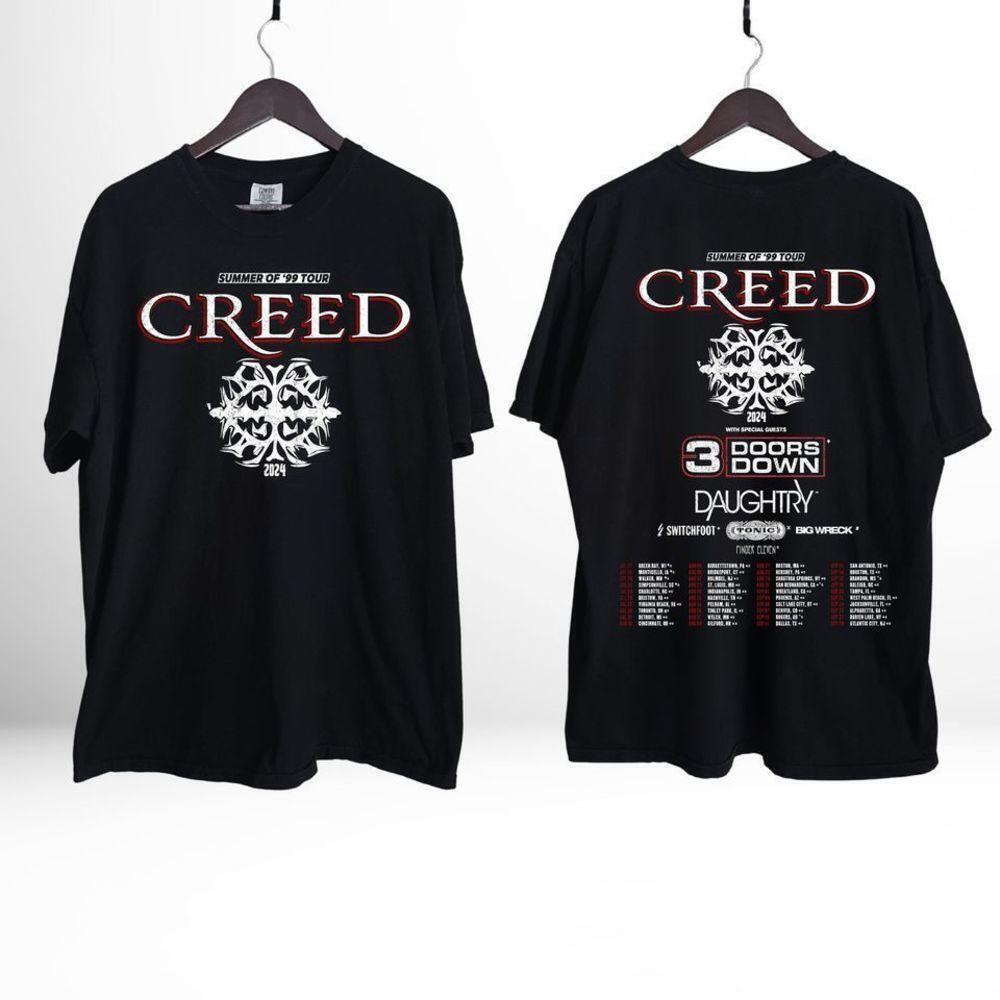 Creed  Summer Of 99 Tour 2 Sided Retro Tee TShirt